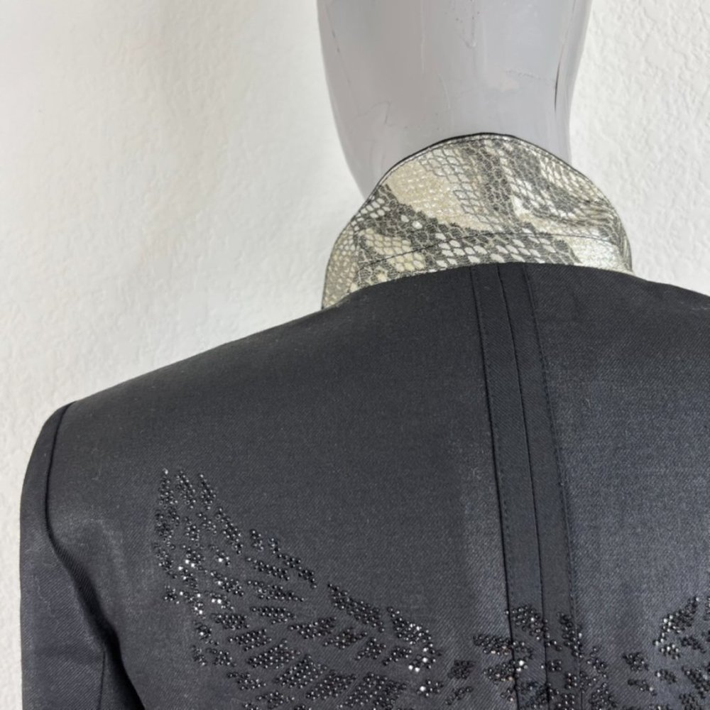 Zadig & Voltaire Viva Bis Eagles Jacket Studded Blazer Phoenix - Picture 3 of 14